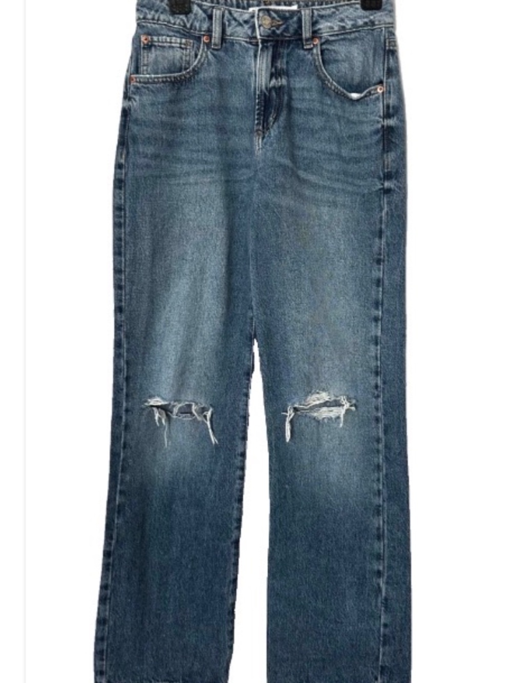 Garage Denim 90's Juniors SZ 5/27 Straight Leg Denim Distressed Jeans